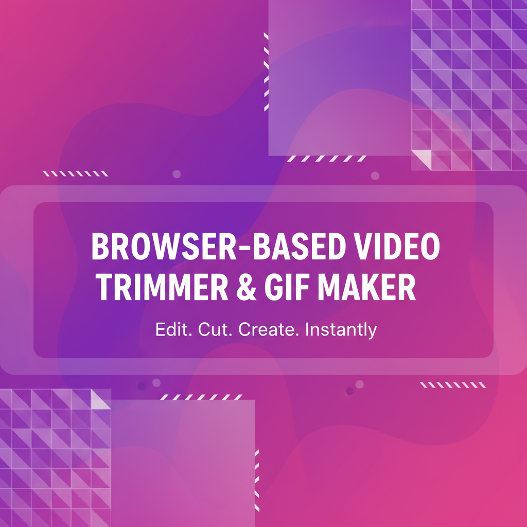 Decorative header image for Free Online Video Trimmer, Cutter & GIF Maker | Gray-wolf Tools