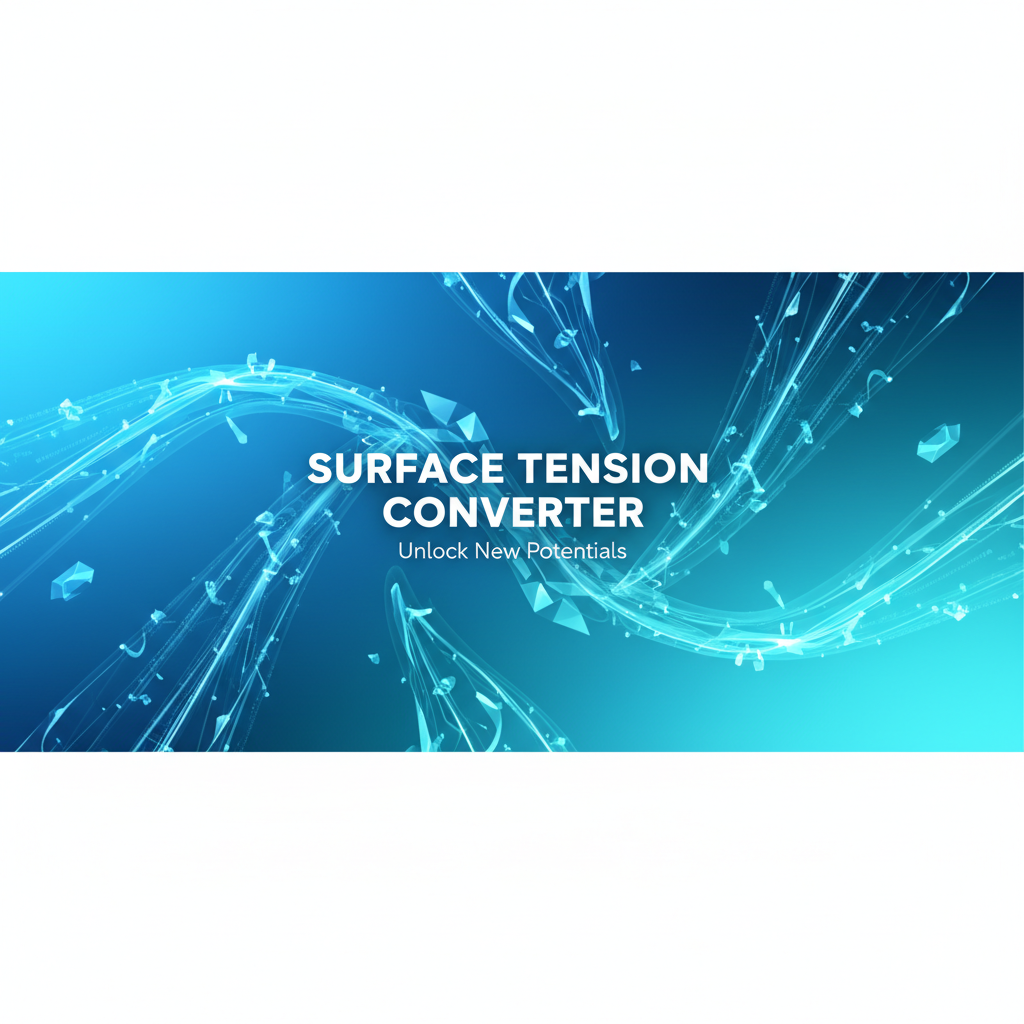 Decorative header image for Surface Tension Converter: N/m, dyne/cm & More | Gray-wolf Tools