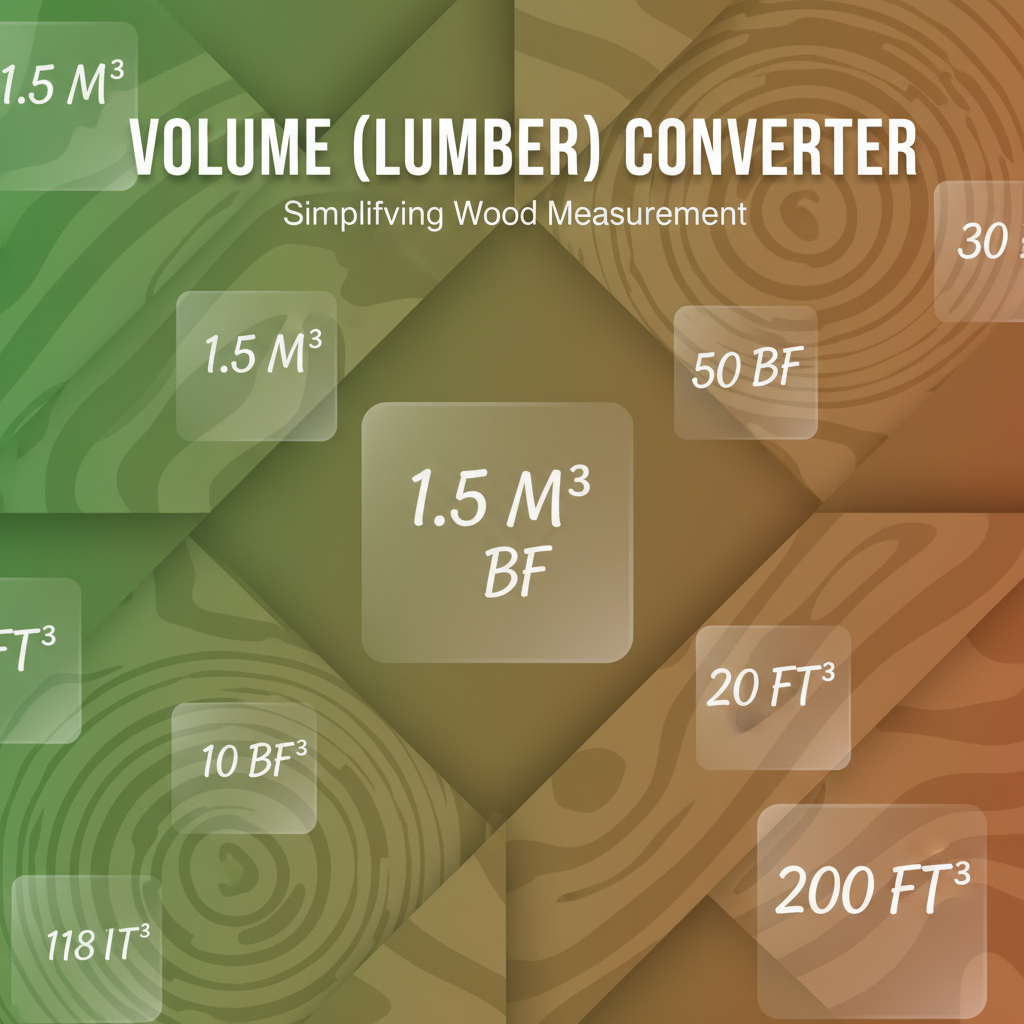 Decorative header image for Lumber Volume Converter: Board Feet, Cords, Cubic Meters | Gray-wolf Tools