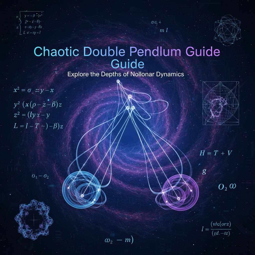 Decorative header image for Chaotic Double Pendulum - Chaos Theory Simulation Tool