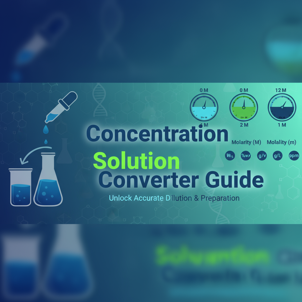 Decorative header image for Concentration Solution Converter | Gray-wolf Tools