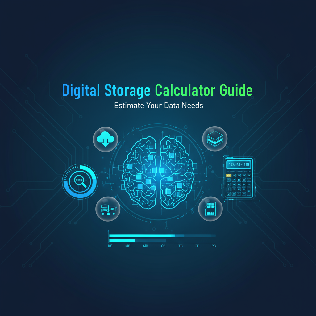 Digital Storage & Bandwidth Calculator: Convert Data Units and Calculate Download Times preview