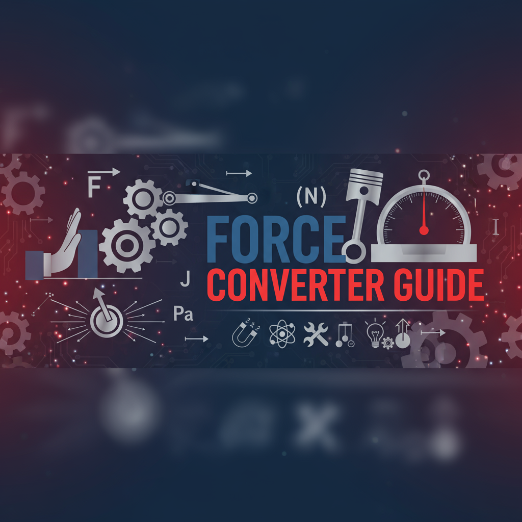 Decorative header image for Force Unit Conversion Guide - Mastering Newton, Pound-Force, and Kilogram-Force