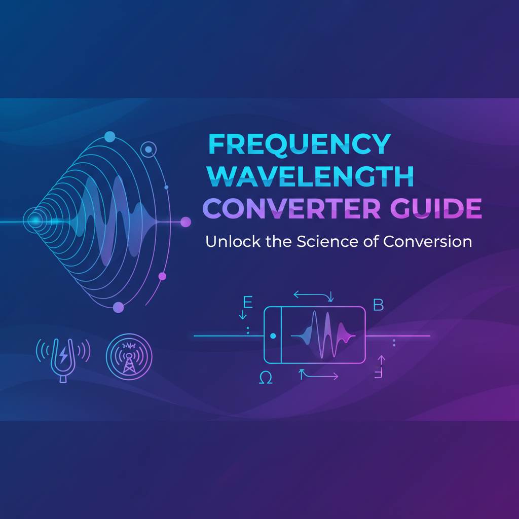 Decorative header image for Frequency & Wavelength Converter Tool Guide