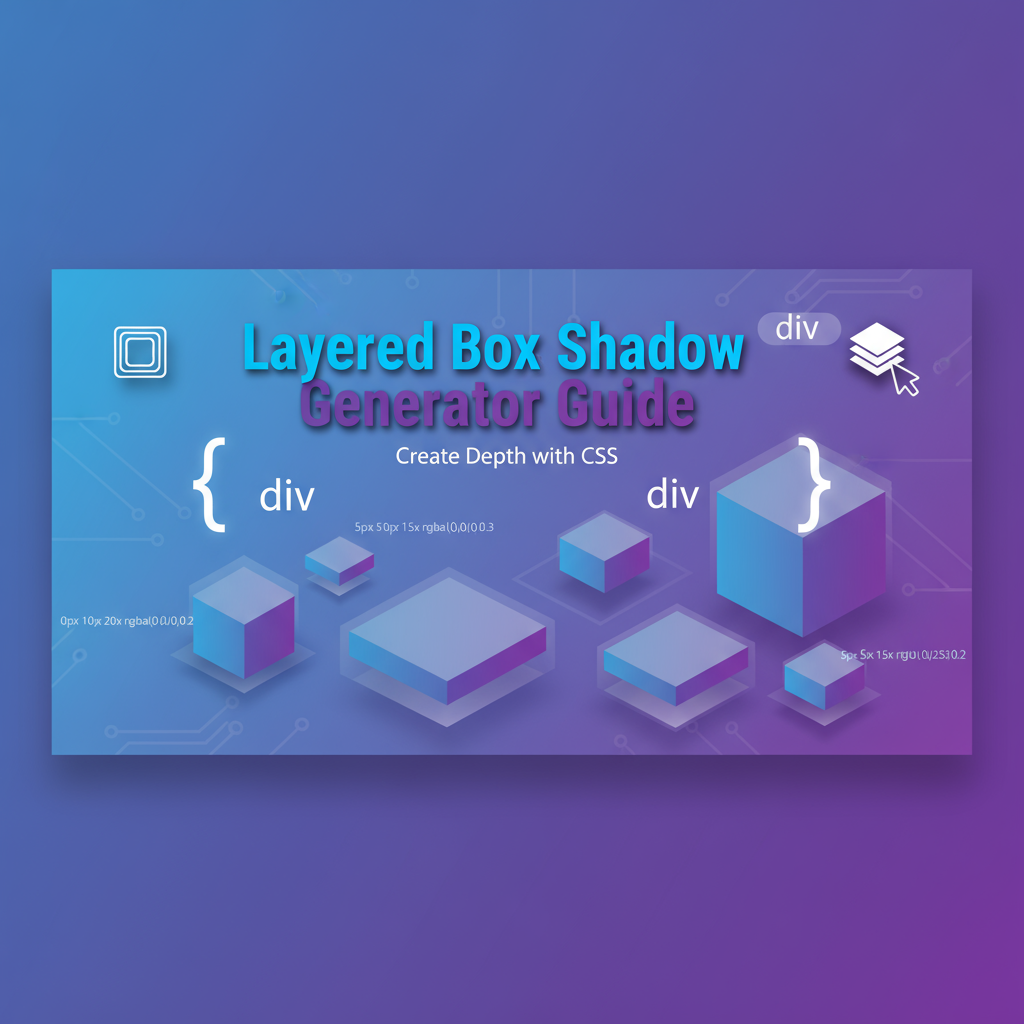 Decorative header image for Layered Box-Shadow Generator: Complete User Guide