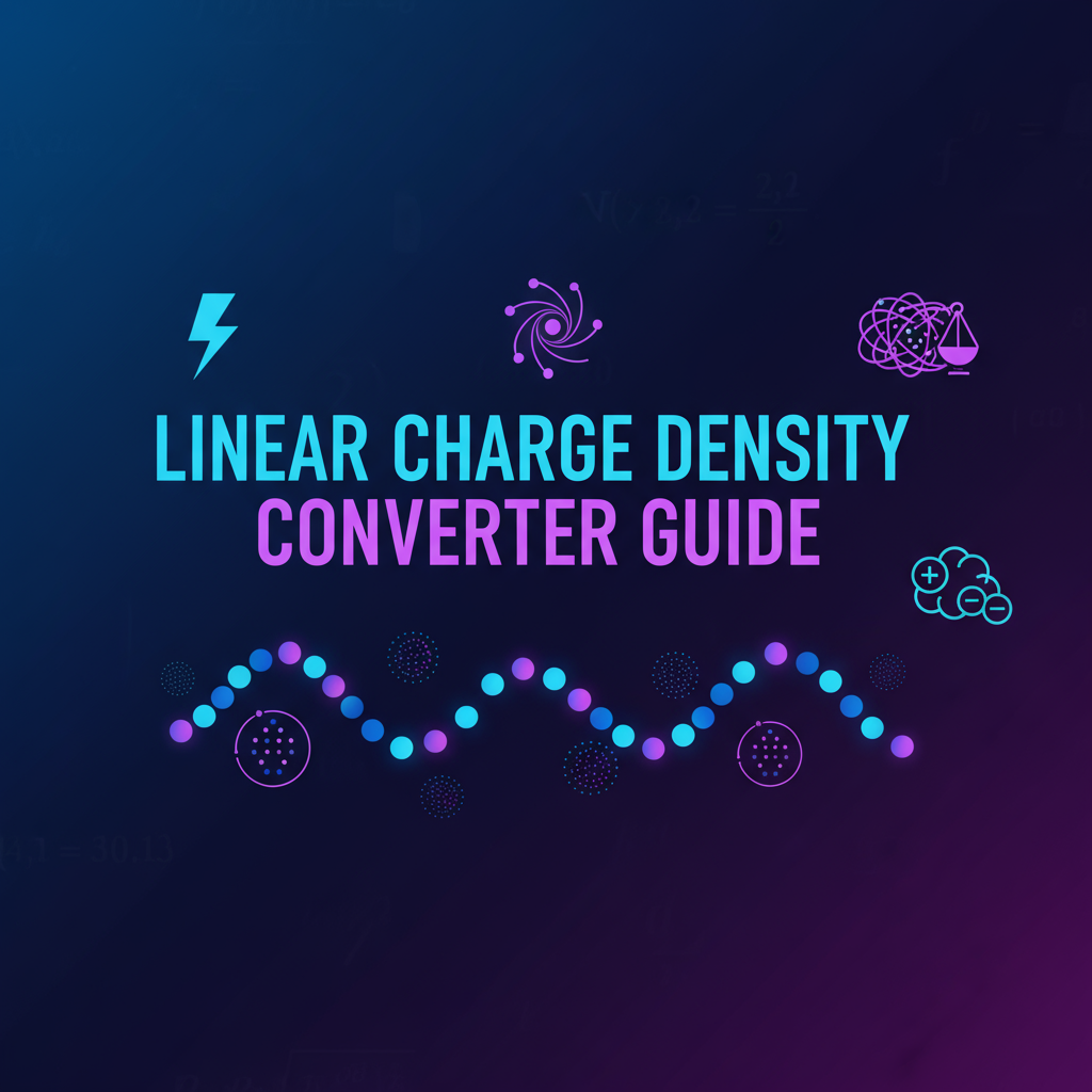 Decorative header image for Linear Charge Density Converter