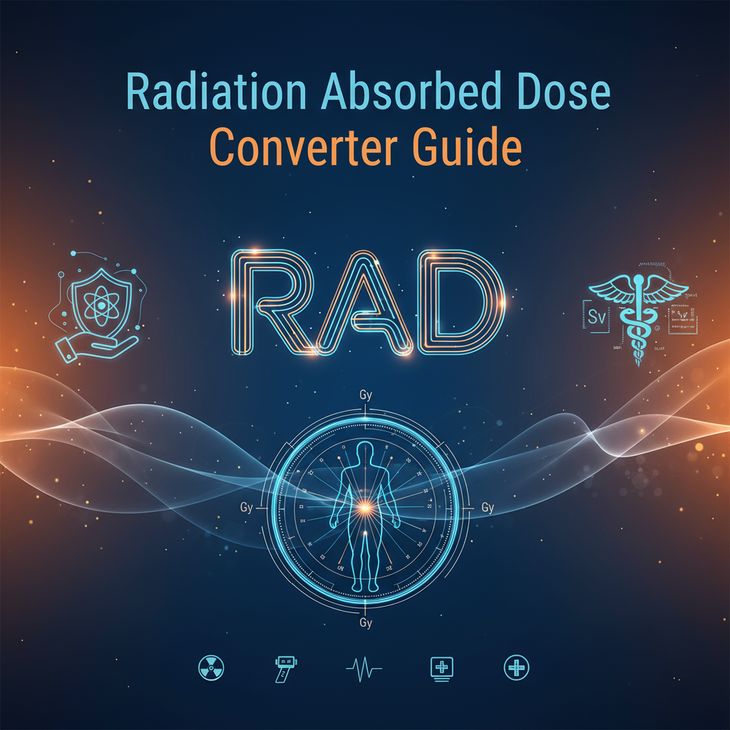 Decorative header image for Radiation Absorbed Dose Converter: Gray, Rad & Dosimetry Units Guide
