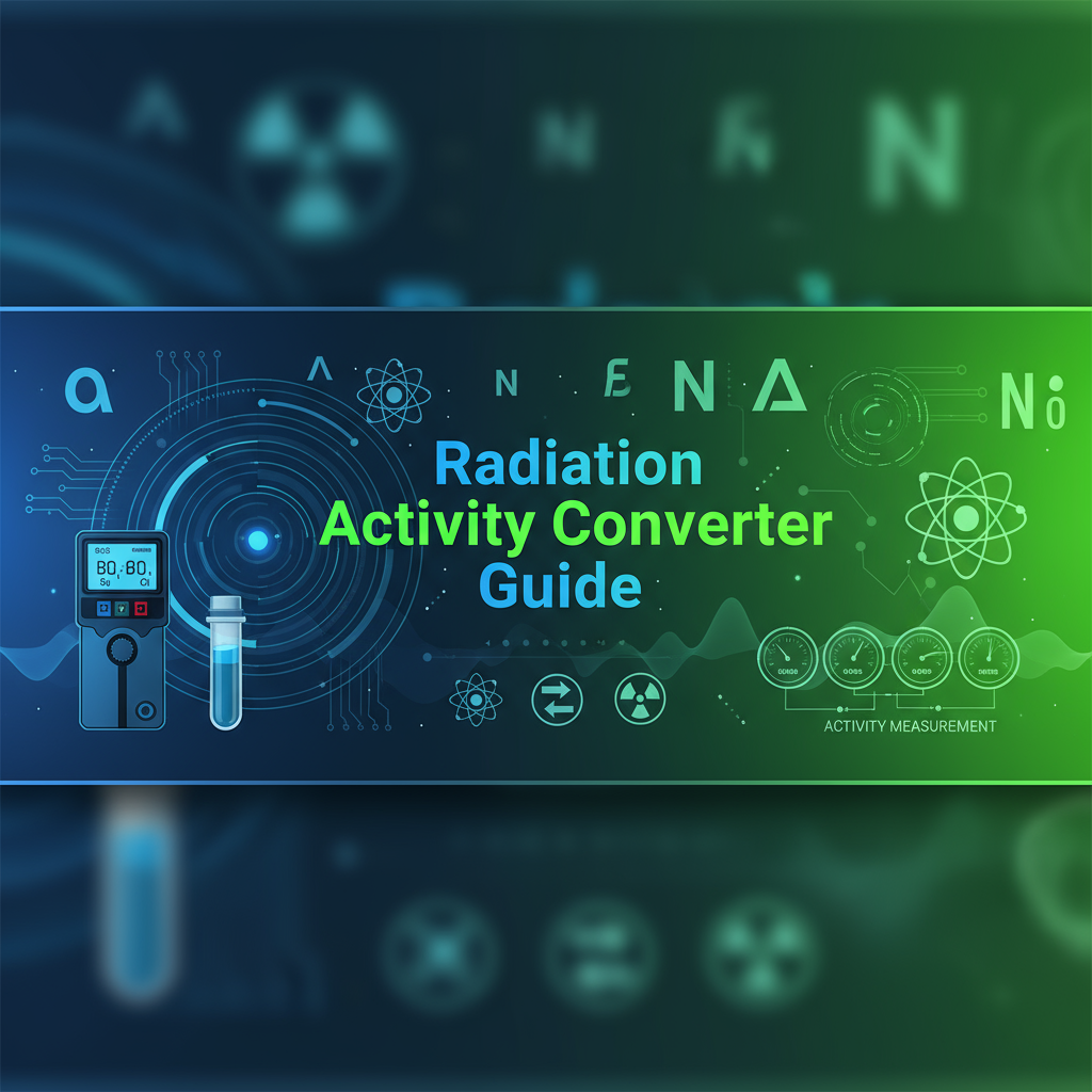 Decorative header image for Radiation Activity Converter Guide