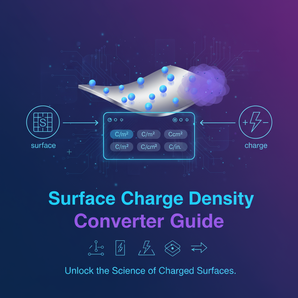 Decorative header image for Surface Charge Density Converter