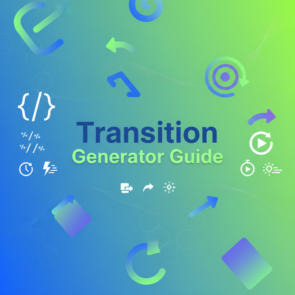 CSS Transition Generator preview