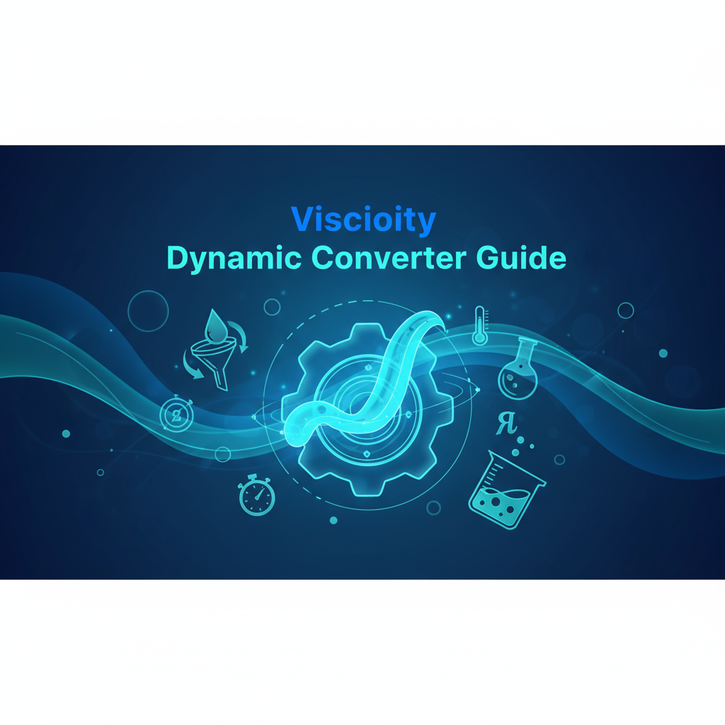 Decorative header image for Dynamic Viscosity Conversion: Complete Technical Guide
