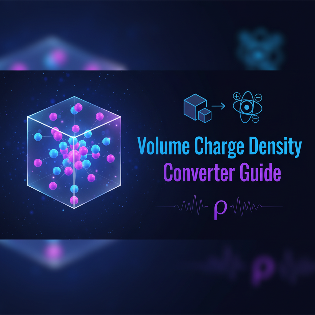 Decorative header image for Volume Charge Density Converter | Gray-wolf Tools
